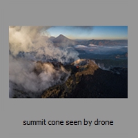 summit cone seen by drone